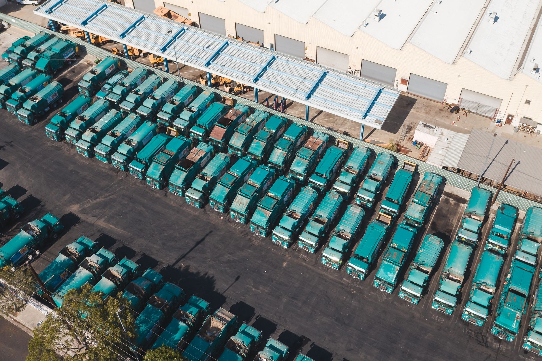 Heavy vehicle depot, sample image